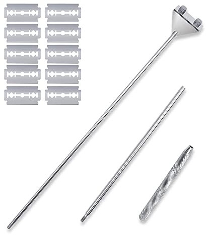 FRAKS Algenschaber, ausziehbar, Edelstahl, 65 cm, mit 10 Klingen