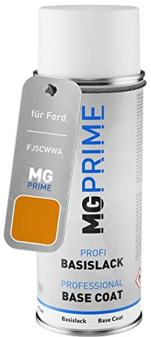 MG PRIME Autolack Spraydose für Ford FJ5CWWA / PN4EB0 Tiger Eye Pearl/Calypso Orange Pearl Basislack Sprühdose 400ml