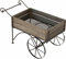 Chaks 12702, Très Grande Brouette Vintage en Bois et métal avec 2 Roues 63cm