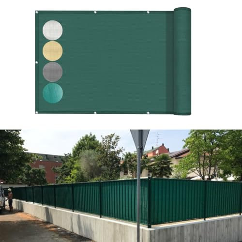 TENDAGGIMANIA ® Lona de protección Visual para barandilla balcón Modelo: Microperforado - Enganche con Ojales Cada 50 cm - Medida 700 CM X 300 CM - Medida y Color Personalizable