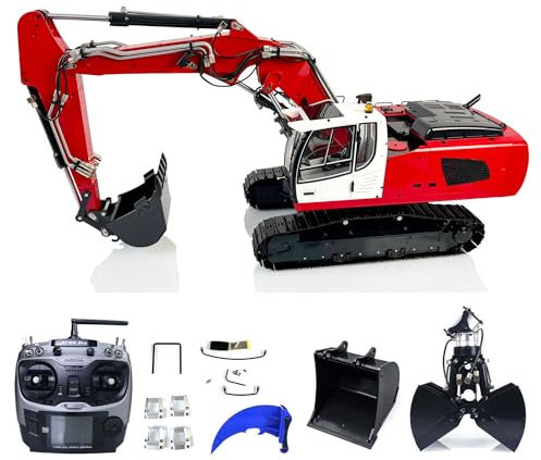 wheelfun 1:14 946 Geketteter RC Hydraulischer Bagger 3-Abschnitt Ausleger Metall Elektrische Bagger Outdoor-Schwere Maschinen Modelle