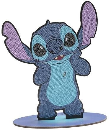 Stitch Diamond Painting - Dès 8 Ans - Activité DIY Relaxante - Broderie Diamant Disney - Kit Figurine à Diamanter XL Facile et Ludique - Décoration Scintillante - Cadeau Créatif Enfant CRYSTAL ART