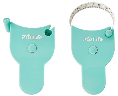 PYD Life 2 PCS Y-Shaped Tape Measure for Tumblers Mugs Measurement | Soft Rulers 60 inch 150 cm Dual Sided Retractable Accessories for Cups Circumference Measurement, Sewing Body Tape Messure