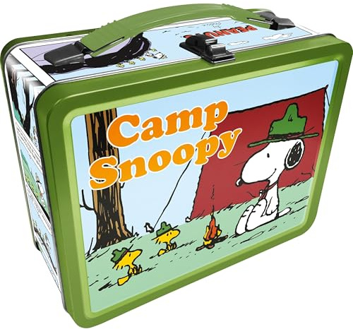AQUARIUS Snoopy Beagle Scouts Fun Box – Stabile Blech-Aufbewahrungsbox mit Kunststoffgriff und geprägter Frontabdeckung – Offiziell lizenziertes PeanutsMerchandise & Sammlerstück Geschenk