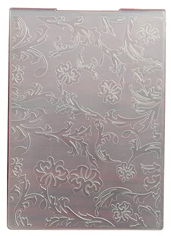 Kunststoff Prägeschablone 3D Gänseblümchen Blumen Schriftzug Schablone Scrapbooking Papier Karten Dekorationen DIY Schablone Form Rechteckig Gänseblümchen Blumen Muster Geprägte Vorlage