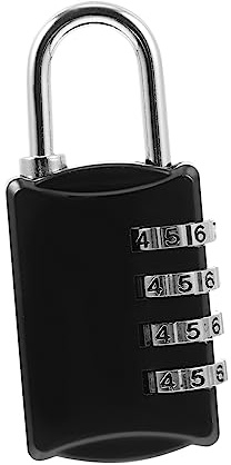 GLEAVI 4 contraseña cerradura portátil candados padlock casillero de grilletes cerradura resistente cerradura para taquilla candado para casillero Metal candado pequeño