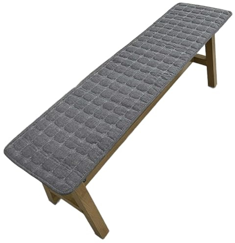 SDNAM Bankauflage Outdoor 120/150/180/200/80/100X40CM Bankkissen Antirutsch Waschbar Rutschfestes Sitzpolster Gartenbankauflage Viele Farben Und Größen Zur Auswahl(@1,35x180cm)