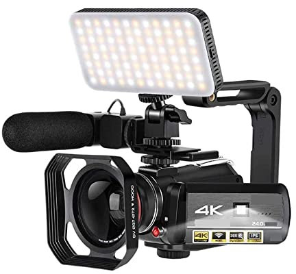 Caméscope numérique Caméra vidéo 4K IR Vision nocturne Caméscope numérique Caméras Vlog professionnelles Photographie Full HD Capturez chaque instant de manière éclatante
