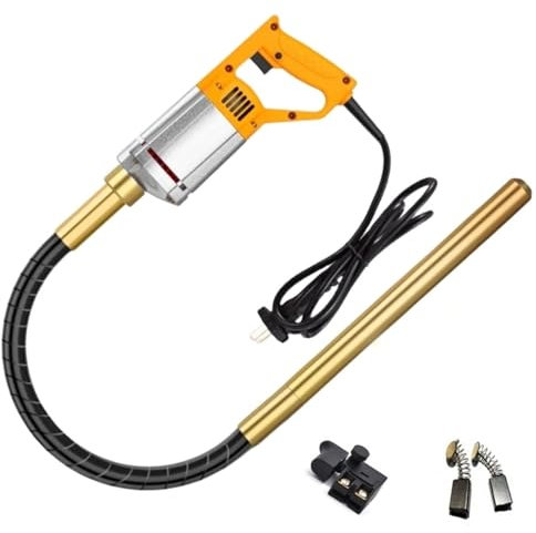 Vibreur Beton, Aiguille Vibrante Pour Beton 5500r/MIN, Vibrateur De Construction Électrique 5800W Aiguille Vibrante À Béton Pour Routes/Tunnels/Ponts/Maison/etc(1m long/2.5cm thick)