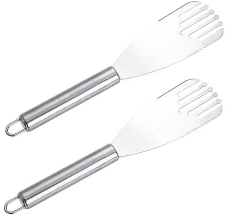 OKUMEYR 1 Satz 2 Edelstahl-wender Kuchenschaufeln Spatel Backschaufeln Steakspatel Pfannenwender Edelstahlspatel