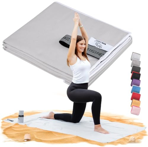 Wowtowelz kompaktes Mikrofaser Handtuch, Reisehandtuch, Sport- Fitnesshandtuch, Strand- Badetuch, leicht u. schnelltrocknend,
