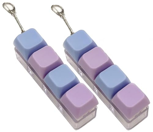 2 PCS Keyboard Toy, Keyboard, Keyboard Keychain, Keyboard Keychain Toy, Keychain Toy, 4-Button Gadget Funny Click Button Keyboard Button Keyboard Stress Relief Toy Clicker Toy