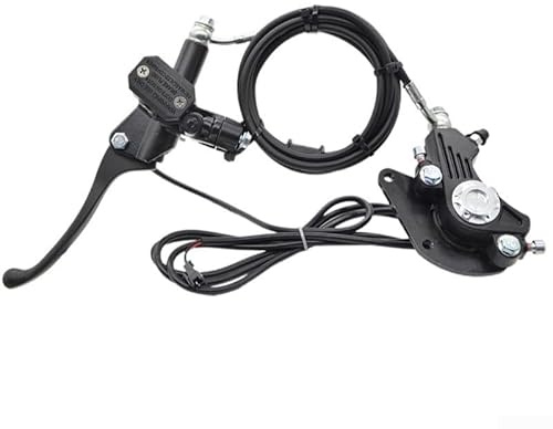 Honseadek Ensemble de freins à disque hydrauliques électriques pour vélo avec double piston et fonction d'arrêt pour vélos électriques pliants – Freins avant/arrière 140 mm/160 mm/180 mm (arrière sans