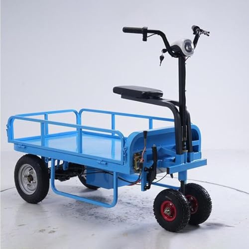 Robuster elektrischer Trolley, zusammenklappbar, Flachbett-Sackkarre mit Rädern, Mehrzweck-Stahl-Plattformwagen, ideal für manuellen Sacktransport und Umzug von Waren
