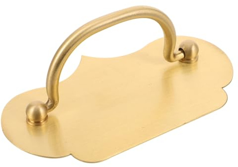 FUTUREORYY Poignées de Tiroir Vintage Laiton Massif Style Chinois Poignées de Meuble Cuisine et Salle de Bain Rétro pour Meubles Accessoires Coulissants Cuisine Résistantes à Usure