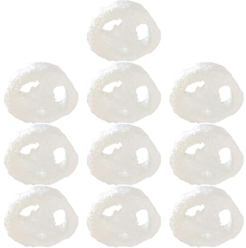 GALPADA 10pcs Natural Loofah Sponges Kitchen Cleaning Tool Strong Cleaning Power Multi-use Design Reusable Loofah Sponge for Dishwashing