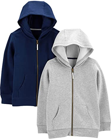 Simple Joys by Carter's Baby - Jungen 2-Pack Fleece Full Zip Hoodies Kapuzenpullover (2er Pack)