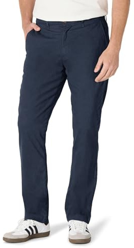Amazon Essentials Pantalon Chino Extensible Décontracté à Coupe Athlétique (Grandes Tailles Disponibles) Homme, Bleu Marine Foncé, 38W / 28L