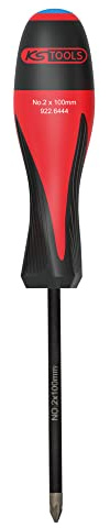 KS Tools 922.6444 - Tournevis ULTIMATEgrip POZIDRIV®, PZ2 - L.100 mm - Avec Lame en Chrome Vanadium