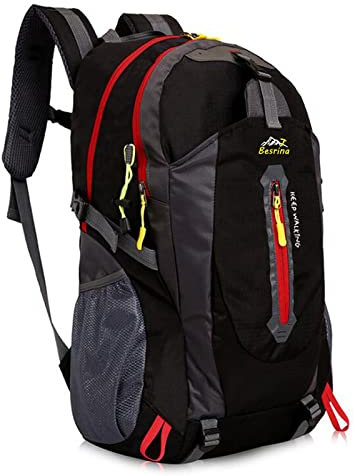 Besrina 40L Leichtes Wandern Rucksack, Multifunktions Wasser-resistent Casual Camping Trekking Rucksack für Radfahren Reisen Klettern Outdoor Sport