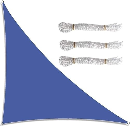Sun Shade Sail Right Angle, 3m x 4m x 5m Triangle Sun Shade Sail Garden Sail Canopy with 3 Ropes, Waterproof, UV Block, Heavy Duty Fabric Durable Patio Awning Cover Sunscreen Canopy for Outdoor ( Colo