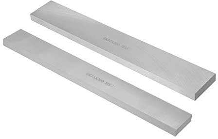 QUARKZMAN HSS Tour Outil Pointe 8mm x 25mm x 200mm & 8mmx30mmx200mm, Carré Tour Outil Tournage Ebauches, Barre Plate Haute Vitesse Acier Rectangulaire Coupeur