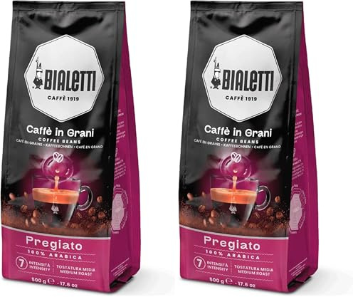 Bialetti Esperto g ani, g ains de Café, Goût Délicat, 500 g les haricots entiers sont arrivés. (Lot de 2)