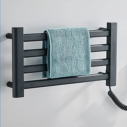 Scaldasalviette elettrico, scaldasalviette a parete Scaldasalviette caldo in acciaio inossidabile 304 per bagno Scaldasalviette elettrico portatile in alluminio con 4 e 7 barre riscaldate Decoration