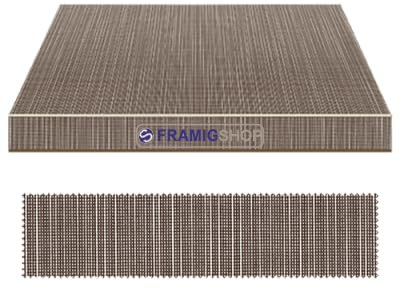 Telo di ricambio per tende da sole Tempotest Parà MATERIA, su misura cucito o saldato, con pieghe laterali, tondino inferiore e superiore da Ø7mm. Con o senza mantovana. (1400/705)