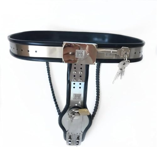 Qodpxxi Keuschheitsgürtel Frau mit Vagina Schloss Edelstahl Chastity Belt Damen Metall Keuschheit Höschen Chastity Device Sexy Bondage Keuschheitskäfig Extrem BDSM Sexspielzeug für Paare