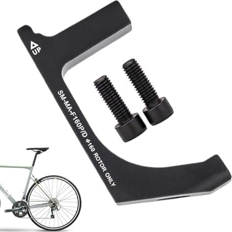 LearnLyrics Scheibenbremsen-Montagehalterung – Fahrradbremssattel-Adapter, Fahrrad-Scheibenbremsen-Adapter, zuverlässiger flacher Adapter auf Pfostenmontage, starker Fahrrad-Scheibenbremsenadapter für