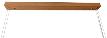 FRIESENLICHT Dekorativer Baldachin aus Holz (Eiche, 96 cm - Lampenlänge 120cm/5 Spots)