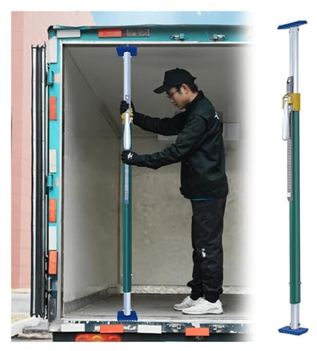 ladungssicherung Stange Verstellbare Ladestangen für Pickup-Ladeflächen, Ladungssicherungsstangen für LKW/Auflieger/Transporter/SUVs, Schwerlast-Ratschenstabilisator-Ladungssicherungen(2000-2380mm(