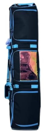 BUUNHI Skitasche Skitasche, Snowboardtasche mit Rollen, längenverstellbar, mit Griff für Flugreisen Skisack(Black Blue)
