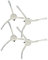 vhbw 4X Seitenbürste kompatibel mit Dreame D9 Max, D9, D10 Plus, D10s, D9 Mistral, F9 Mistral, F9 Saugroboter - Reinigungsbürsten Set, weiß