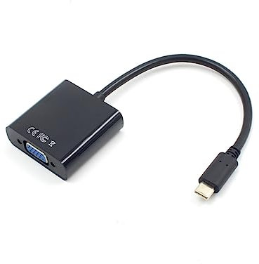 OSALADI Usb-c to Vga Adapter Cable 1080p Black, Type-c to Vga Converter for Laptop Monitor Projector Display