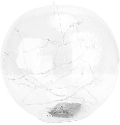 Naroote Piscine Flottante Lumière, Boules Légères Gonflables de la Piscine avec 13,8 Pouces pour la Enterrée (Couleur Chaude)