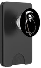 Carino Strano Tristo Mietitore Cranio Morte Falce Morto Goth Horror PopSockets PopWallet per MagSafe
