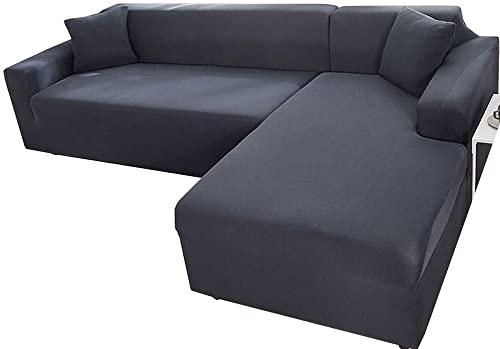 Wasserdichter L-förmiger Sofabezug, beige, rechts links, Couchbezug, große U-Form, Couch-Schonbezug, 1-, 2-, 3-, 4-Sitzer, Stretch-Sofa, L-förmiger Überzug, Couchüberzüge