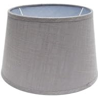 E27 Lampenschirm, grau, 20 x 15 x 12 cm, konisch, offen, ideal zum Stylen von Lampen und zur Schaffung einer gemütlichen Atmosphäre.