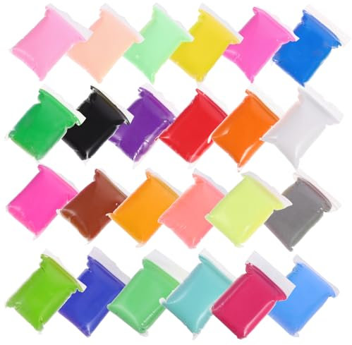 KONTONTY 24packungen Modelliermasse Leichter Tonerde DIY Junge Mädchen Bunte Polymer Clay Kreativität Handwerk Spielzeug