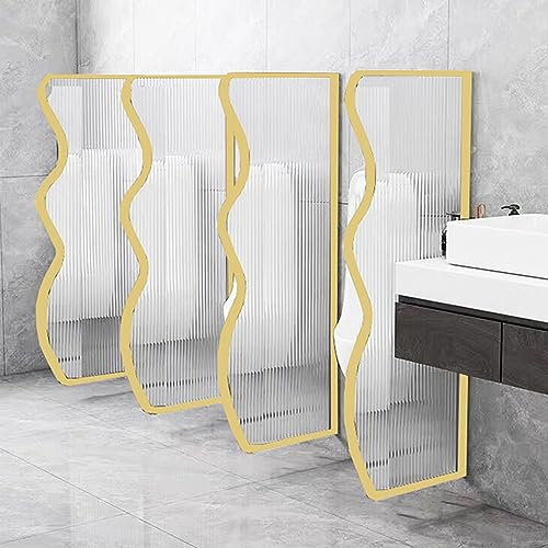 Urinaltrennwand zur Wandmontage, gehärtetes Glas, für Badezimmer, Urinal-Trennwand für Schulen, Einkaufszentren und öffentliche Toiletten (1 Stück)