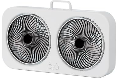 Ventilador De Escritorio Pequeño - Ventilador Personal De Doble Cabeza | Refrigerador Personal De Doble Cabeza | Pequeño Ventilador De Escritorio USB Potente | Ventilador Portátil Para Dormitorio |