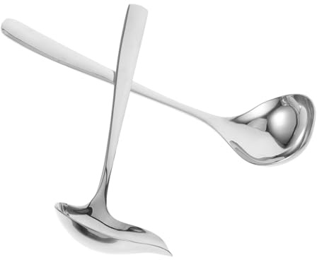 IMIKEYA Cuchara De De Pato Para Salsa Cucharas Para Sopa De Acero Inoxidable Utensilios De Cocina Para Servir Salsa Para Cocción y Comidas Casa