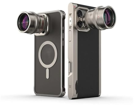 Teleobjetivo 2X con Montura T o de 17 mm for iPhone 16, Samsung S25 Ultra, Xiaomi 15 Ultra y Funda Vivo.(T Mount Kits)