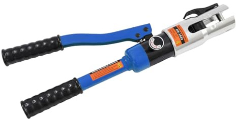 Rohrpresszange hydraulisch, Profi Presszange V-Kontur Und TH-Kontur, Verbundrohr Backeneinsätze V12 V15 V18 V22 V28 Und TH16 TH20 TH26 TH32 für Kupferrohr Edelstahlrohr (Blau)