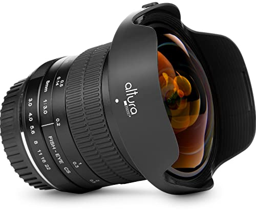 Altura Photo 8mm f/3.0 Professional Wide Angle Lens Aspherical Fisheye for Canon EOS 90D 80D 77D Rebel T8i T7 T7i T6i T6s T6 T100 SL2 SL3 DSLR Cameras with EF Mount