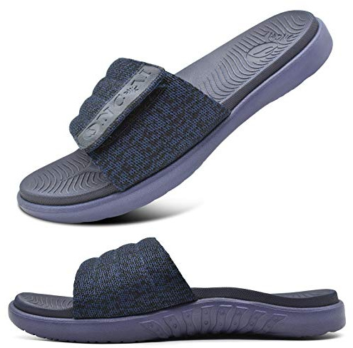ONCAI Azul Sandalias Hombre, Superficie Ajustable Zapatillas de Verano para Hombre, Impermeables Antideslizantes Ligeras Deportivas para Playa, Tallas 40-49 Talla 43