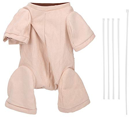 Reborn Doll Cloth Body, Reborn Doll Cloth Doll Fabric Cloth Body Multiple Sizes with 5 Cable Ties 1 X Cloth Body for Reborn Baby for 3/4 Arm and Leg Doll Kit(20 inches)