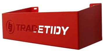 Tradetidy Tool Storage Tray Holder 330mm Steel Van Rack Red